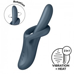 VIBRADOR HEAT FLEX 4 CINZA...